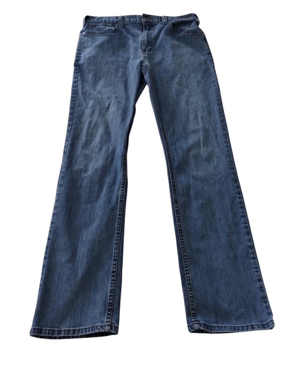 Carhartt Jeans Relaxed Fit Men's 34X34 Blue Denim Work Pants Rugged Flex 5 Pock